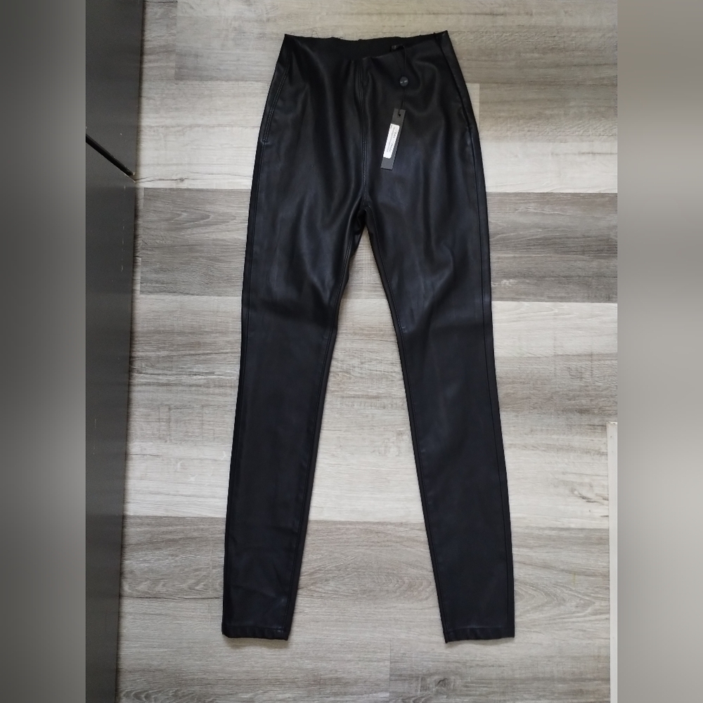 Blank NYC Faux Leather High Waisted Pants 26